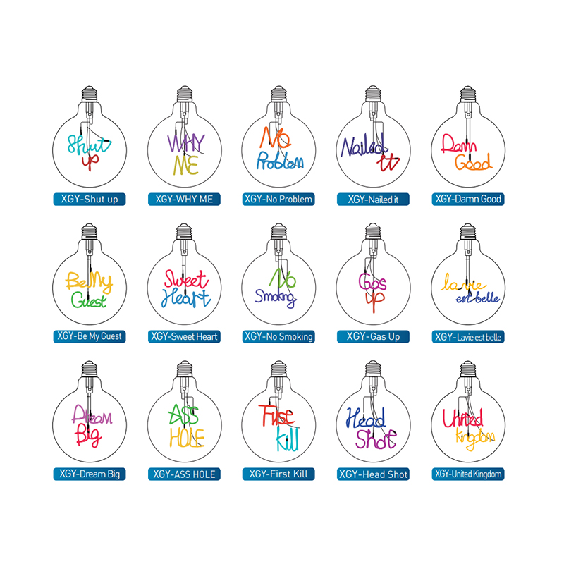 LED Filament Bulb (Letter Bulb)