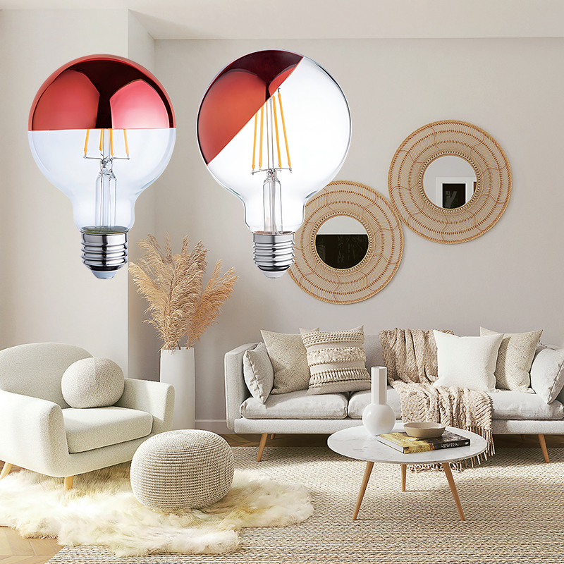 LED Filament Bulb (Crown Reflector)