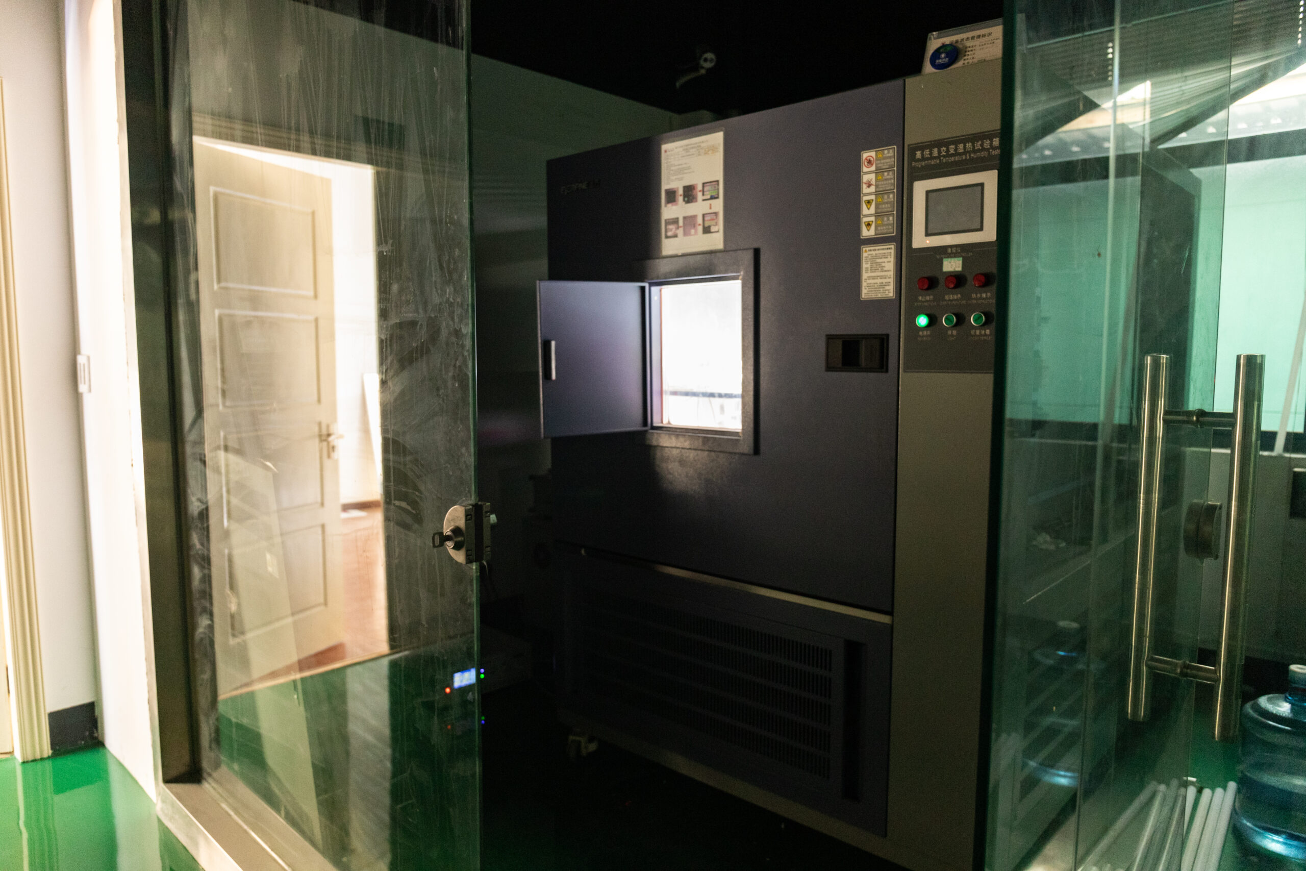 Thermal stability testing equipment at the New Lights factory
