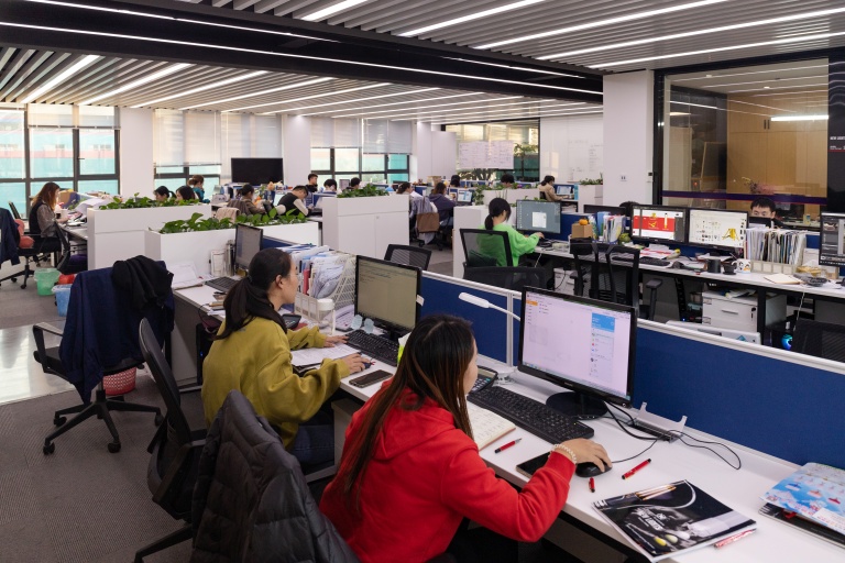 New Lights international sales team coordinating customer orders