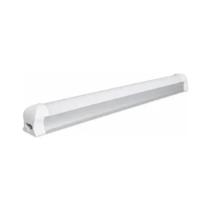 Surface-mounted T8 integrated LED fixture on white background