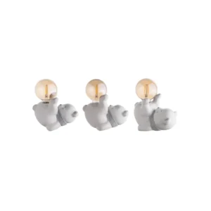 Ceramic and Cement Decorative Table Lamp Bases on a white background