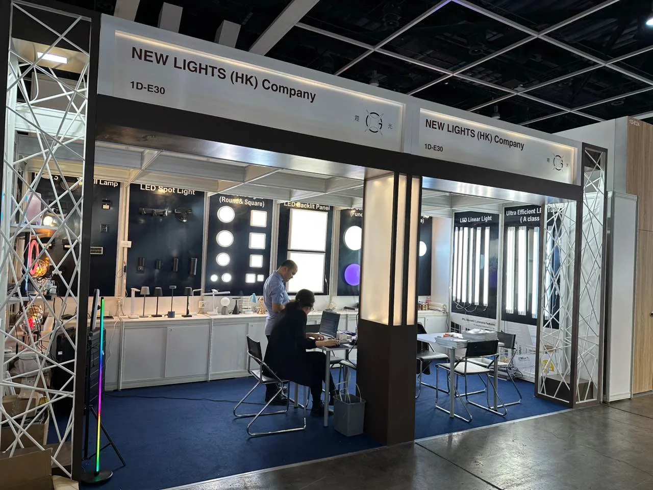 New Lights booth at the 2023 Hong Kong International Lighting Fair Autumn Edition