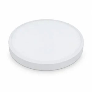 Front view of round HY17 IP54 PP surface-mounted ceiling light