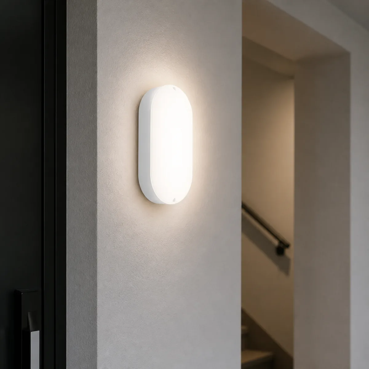 IP65 LED Bulkhead Light Series in a realistic application setting