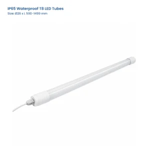 IP65 Waterproof T8 LED Tube Series, Dia. 26 x L 590-1499 mm, complete waterproof T8 tube view