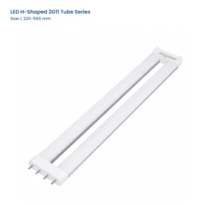 LED H-Shaped 2G11 Tube Series, L 220-565 mm, complete H-shaped four-pin lamp view