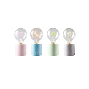 Lime Decorative Table Lamp Base Series on a white background