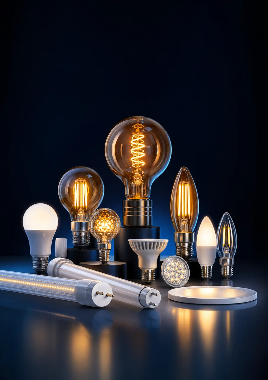 New Lights LED lamps catalogue cover artwork