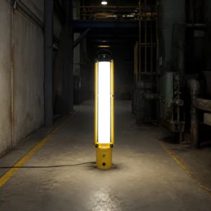 Portable 360° Cylindrical LED Work Light in a realistic application