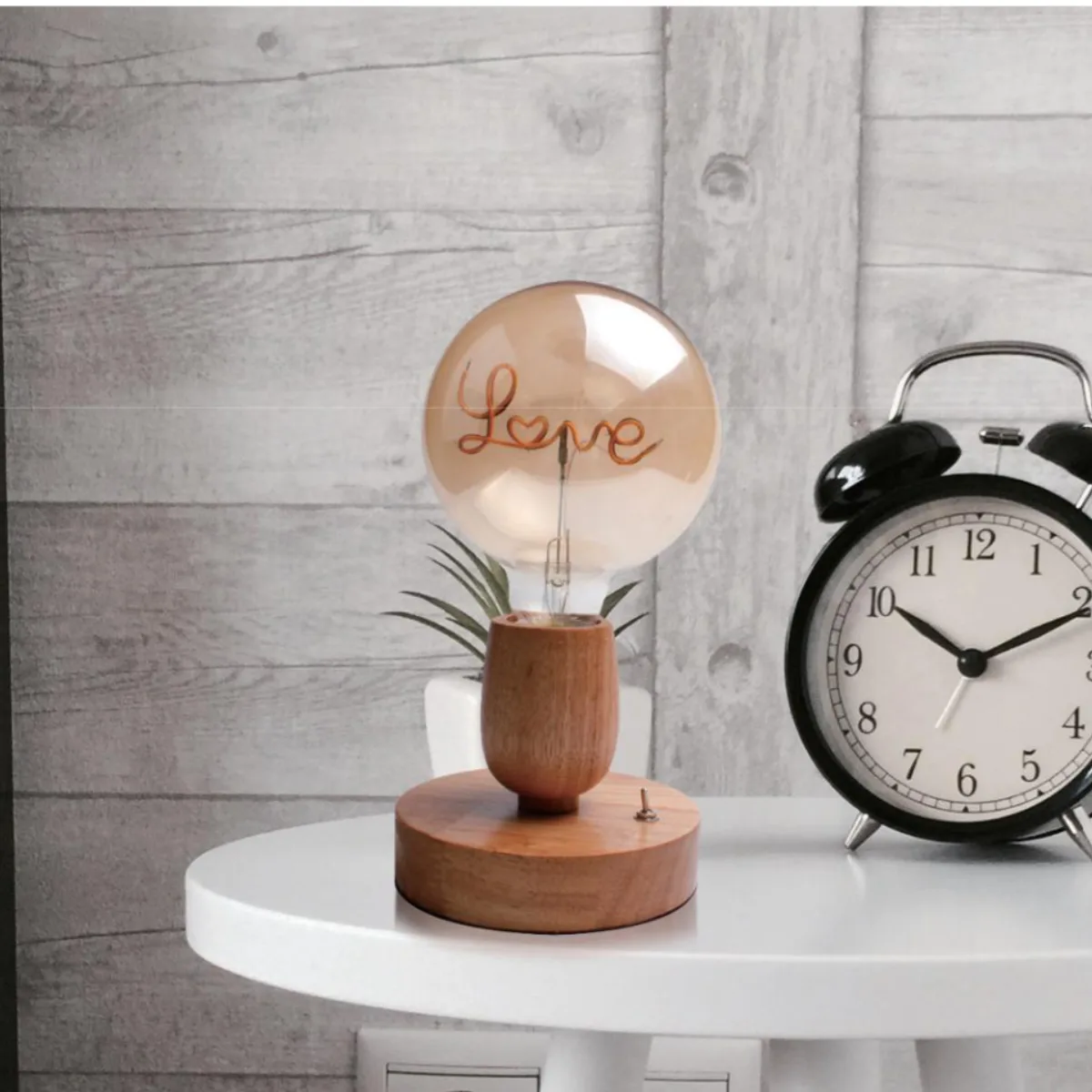 Rubber-Wood Decorative Table Lamp Base Series in a realistic application setting