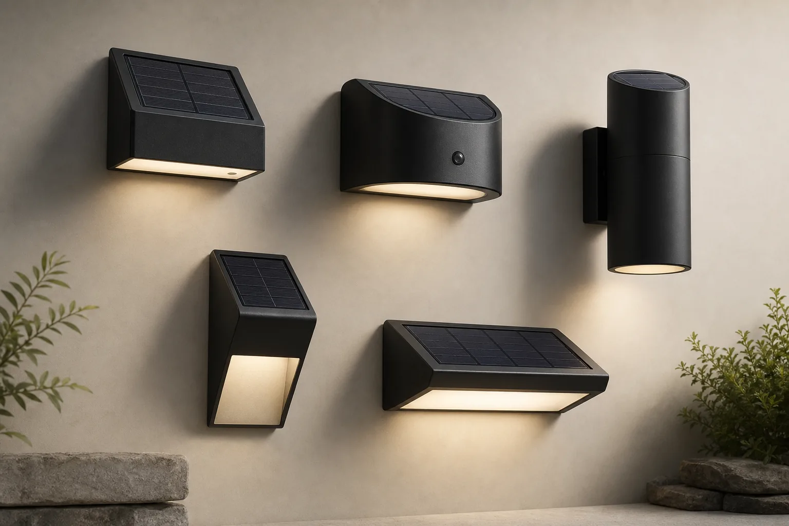 Representative solar wall light product family
