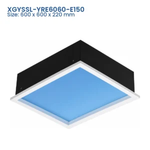XGYSSL-YRE6060-E150 E Series recessed artificial skylight, Size 600 x 600 x 220 mm