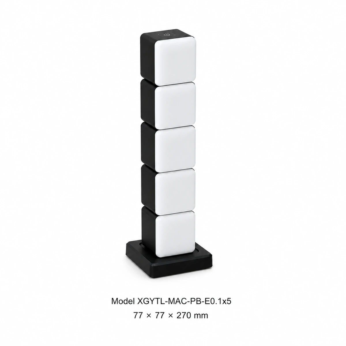 Five-cube modular LED table lamp XGYTL-MAC-PB-E0.1x5