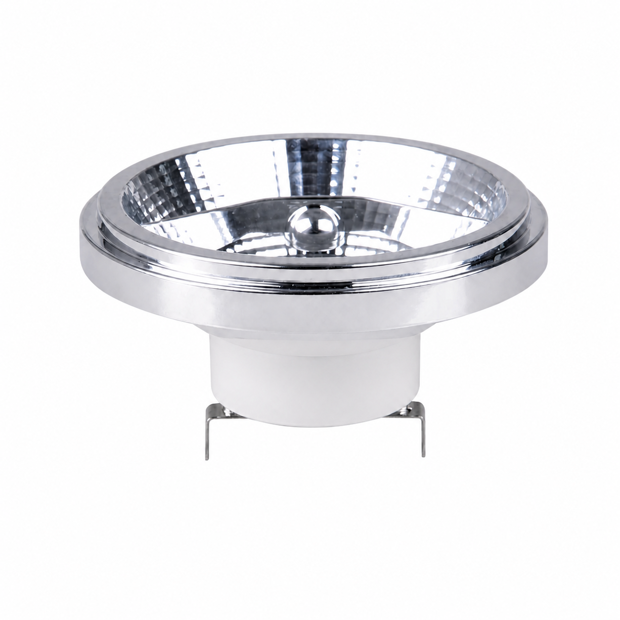 AR111F-G53 LED reflector bulb with G53 contact pins below the reflector body