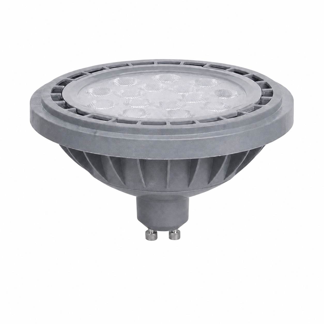 Gray AR111F-SMD-GU10 LED reflector bulb in the AR111 series