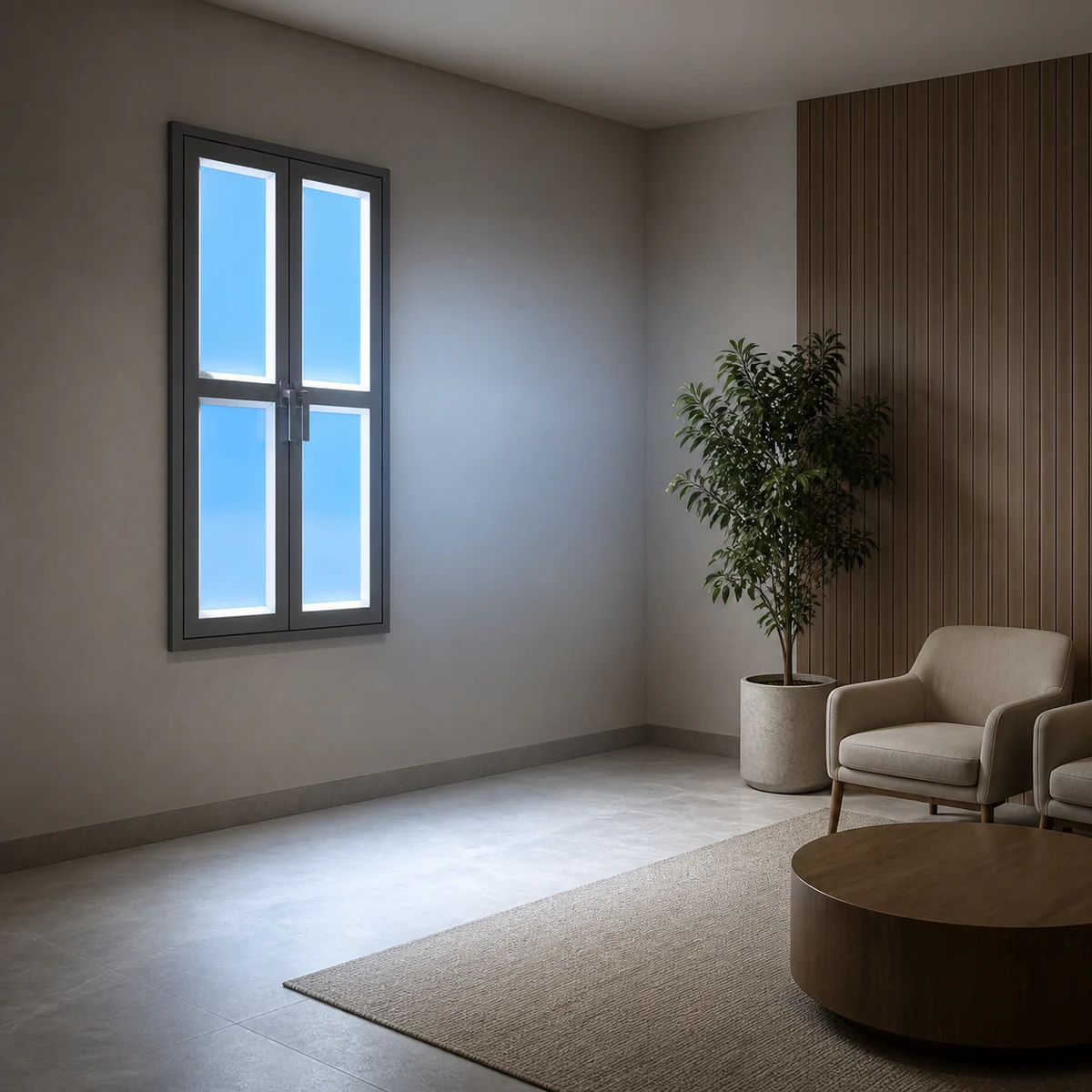 X Series artificial skylight installed in the catalog application orientation