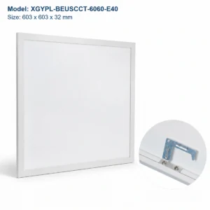 XGYPL-BEUSCCT-6060-E40 white North American LED backlit panel, 603 x 603 x 32 mm