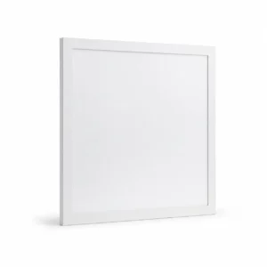 Slim backlit LED panel light on a white background