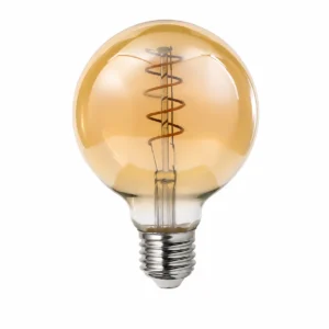 Flexible Filament LED Bulbs on a white background