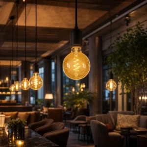 Flexible Filament LED Bulbs in a realistic application setting