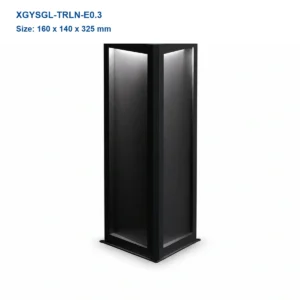XGYSGL-TRLN-E0.3 rectangular solar path light, 160 x 140 x 325 mm
