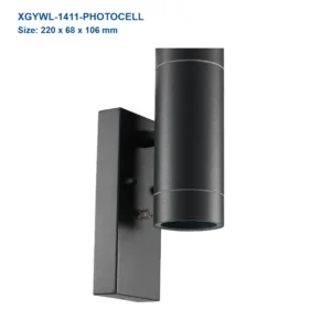 XGYWL-1411-PHOTOCELL photocell GU10 wall light, 220 x 68 x 106 mm