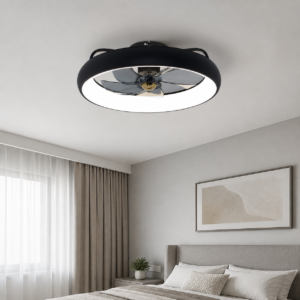 XGYFANCL-GJ22007-E62 ceiling-mount LED fan light without grid installed indoors