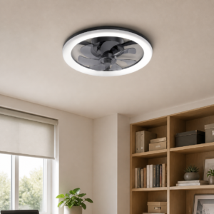 XGYFANCL-GJ23093-E62 ceiling-mount LED fan light without grid installed indoors