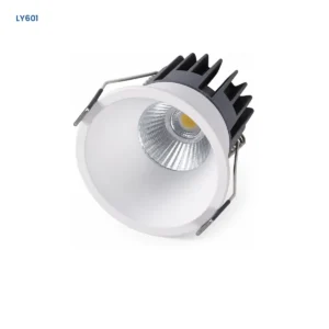 LY601 narrow-beam recessed LED spotlight with white deep reflector