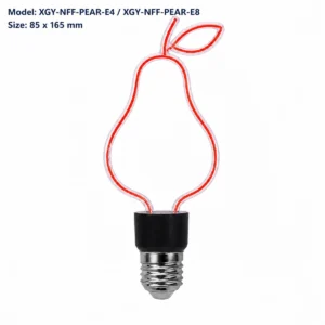 Source-faithful pear-outline flexible-filament option on white background