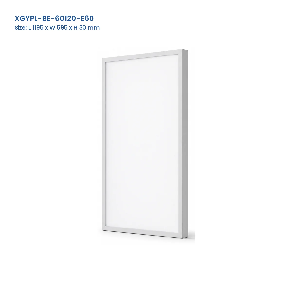 XGYPL-BE-60120-E60 white RGB+CCT LED panel, 595 x 1195 x 30 mm