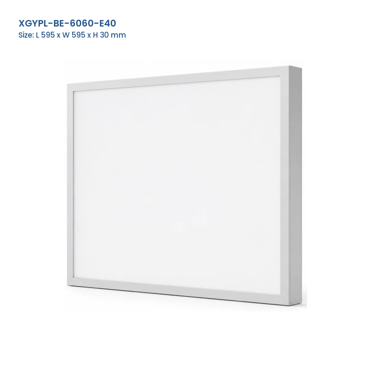 XGYPL-BE-6060-E40 white RGB+CCT LED panel, 595 x 595 x 30 mm