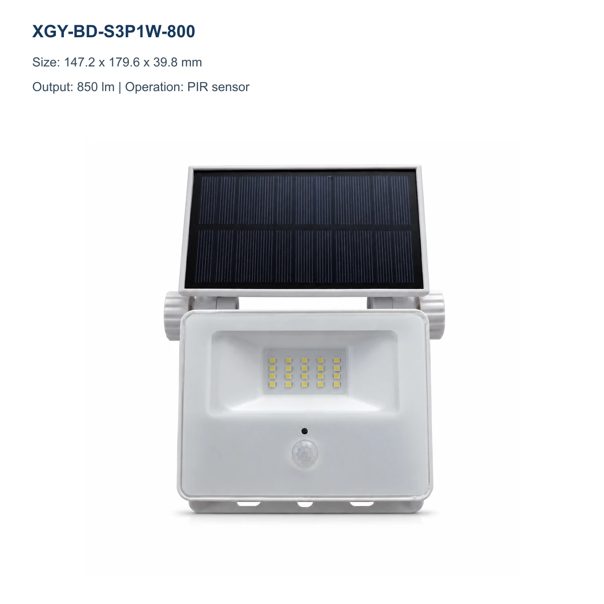 XGY-BD-S3P1W-800 solar flood light model image