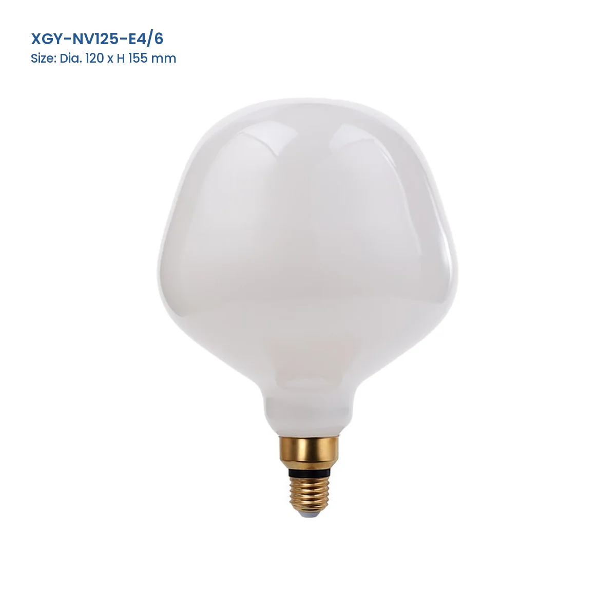 XGY-NV125-E4/6 huge LED filament bulb, Dia. 120 x H 155 mm