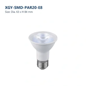 XGY-SMD-PAR20-E8 PAR LED SMD bulb, size Dia. 63 x H 84 mm