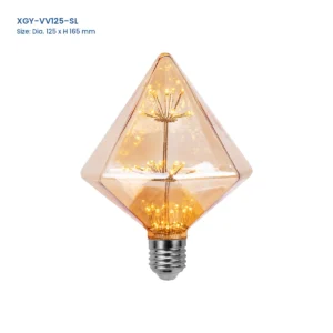 XGY-VV125-SL starry LED decorative bulb, D125 x H165 mm