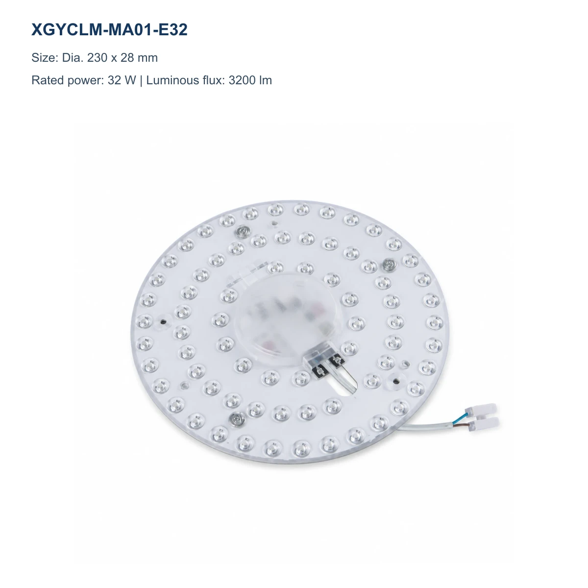 XGYCLM-MA01-E32 3CCT ceiling light module, Dia. 230 x 28 mm, 32 W, 3200 lm