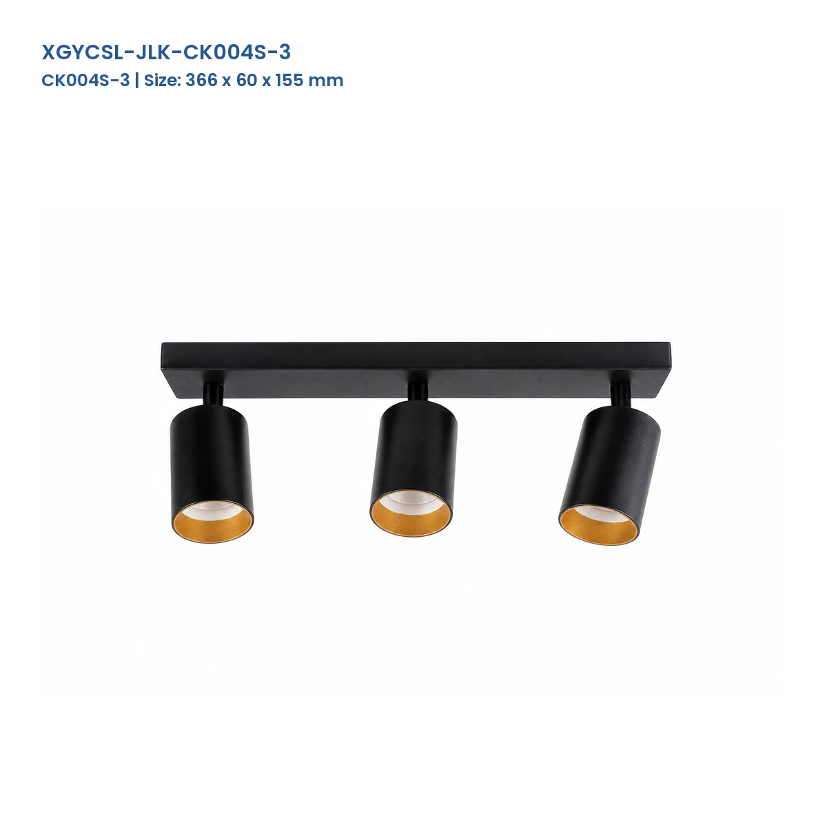 CK004S-3 surface-mounted linear base CK004 spotlight housing with 3 adjustable heads