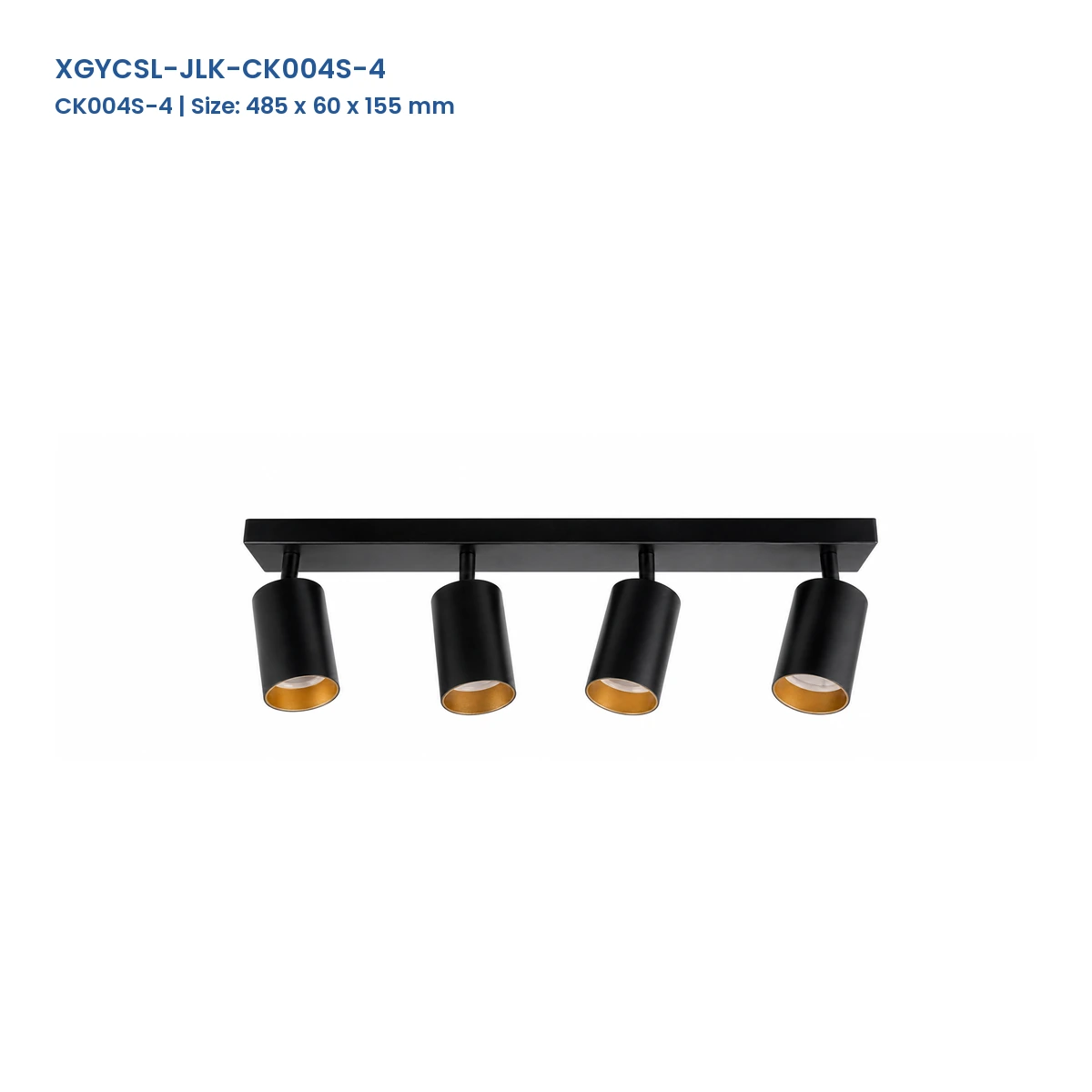 CK004S-4 surface-mounted linear base CK004 spotlight housing with 4 adjustable heads