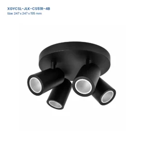XGYCSL-JLK-CS51R-4B four-head round-base housing with Model and Size labels