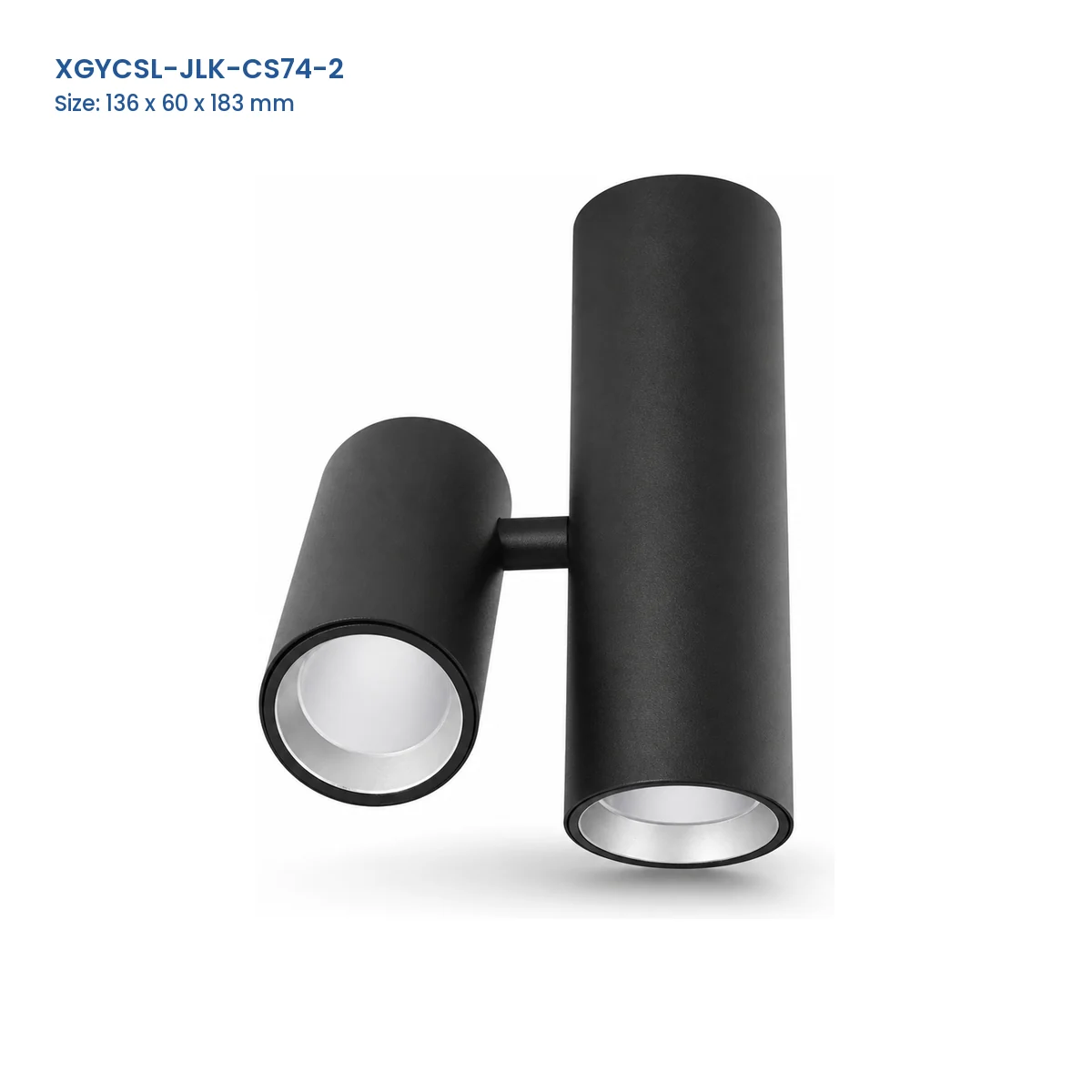 XGYCSL-JLK-CS74-2 Linear spotlight housing, Size 136 x 60 x 183