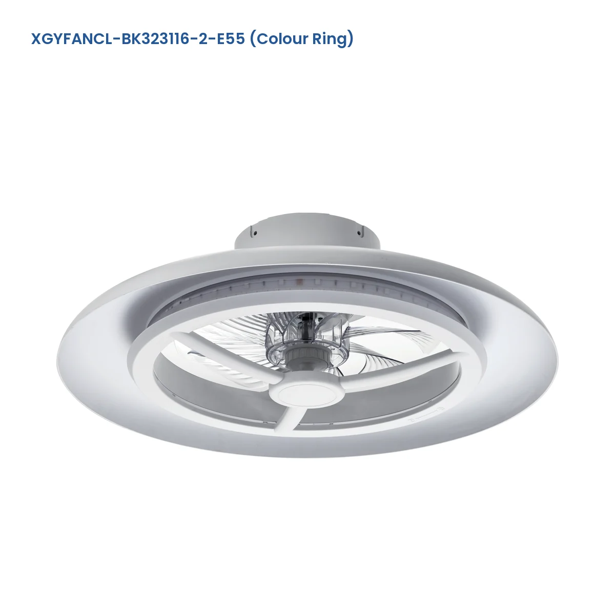 XGYFANCL-BK323116-2-E55 (Colour Ring) ceiling-mount LED fan light without grid model
