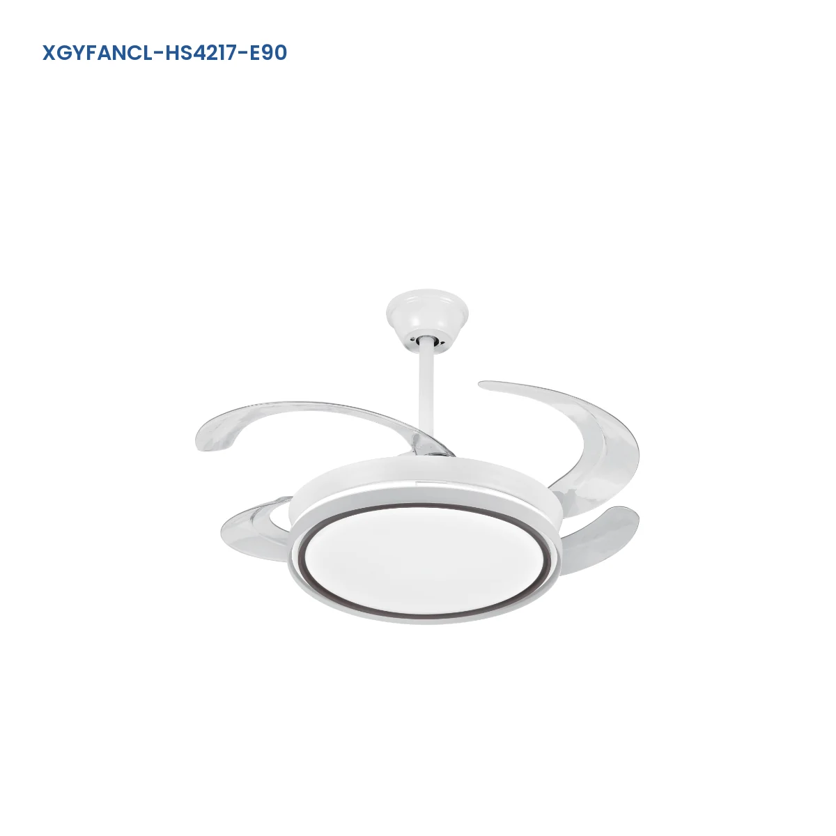 XGYFANCL-HS4217-E90 Ceiling-Mount LED Fan Light with Collapsible Blades model
