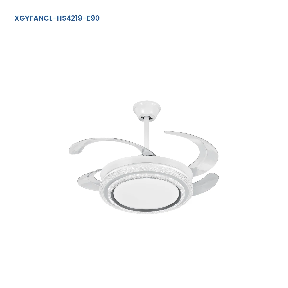 XGYFANCL-HS4219-E90 Ceiling-Mount LED Fan Light with Collapsible Blades model