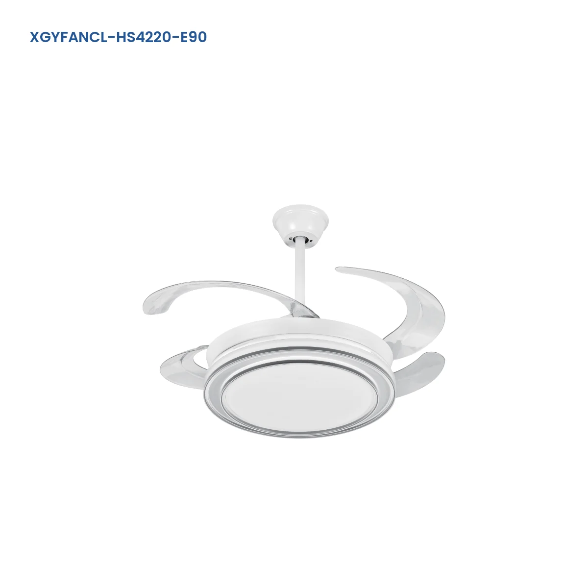 XGYFANCL-HS4220-E90 Ceiling-Mount LED Fan Light with Collapsible Blades model