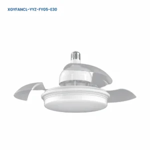 XGYFANCL-YYZ-FY05-E30 foldable-blade LED fan light on white