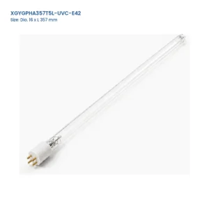 XGYGPHA357T5L-UVC-E42 high-output T5 UV-C lamp, Dia. 16 x L 357 mm