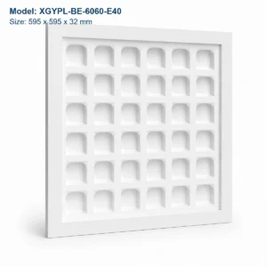 XGYPL-BE-6060-E40 white UGR<16 backlit LED panel, 595 x 595 x 32 mm