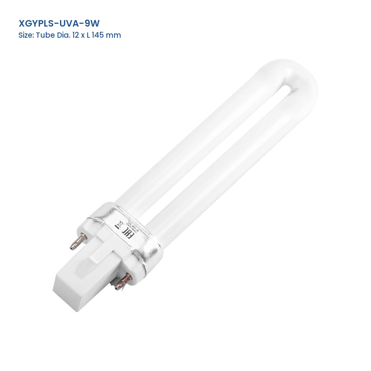 XGYPLS-UVA-9W PL-S UV-A fluorescent lamp, Tube Dia. 12 x L 145 mm